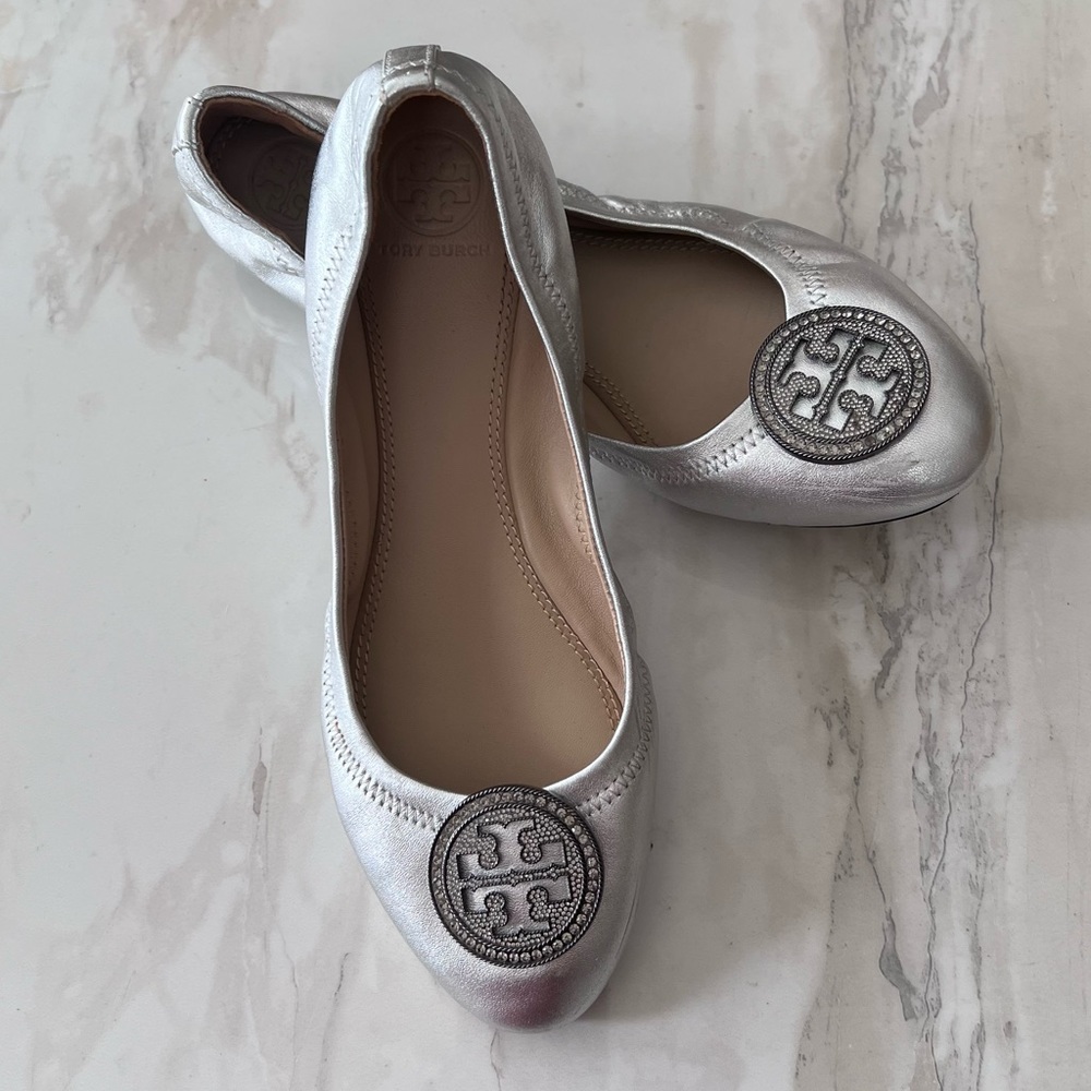 Tory Burch Liana Embellished Ballerina Flat